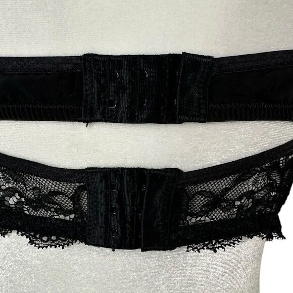Intimately Free People Black Sexy Lace Bonfire Underwire Longline Bra - Picture 9 of 11